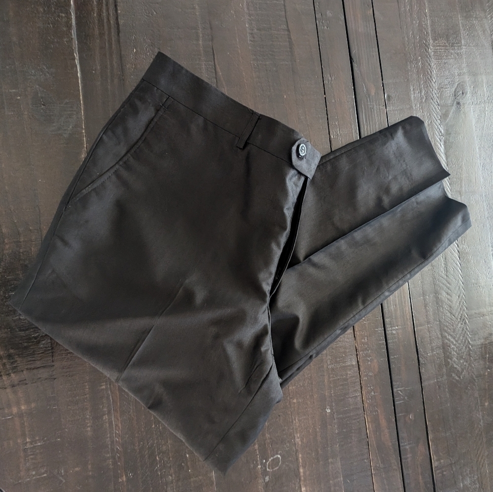 Men's Vintage Black Dress Pants Tailored
